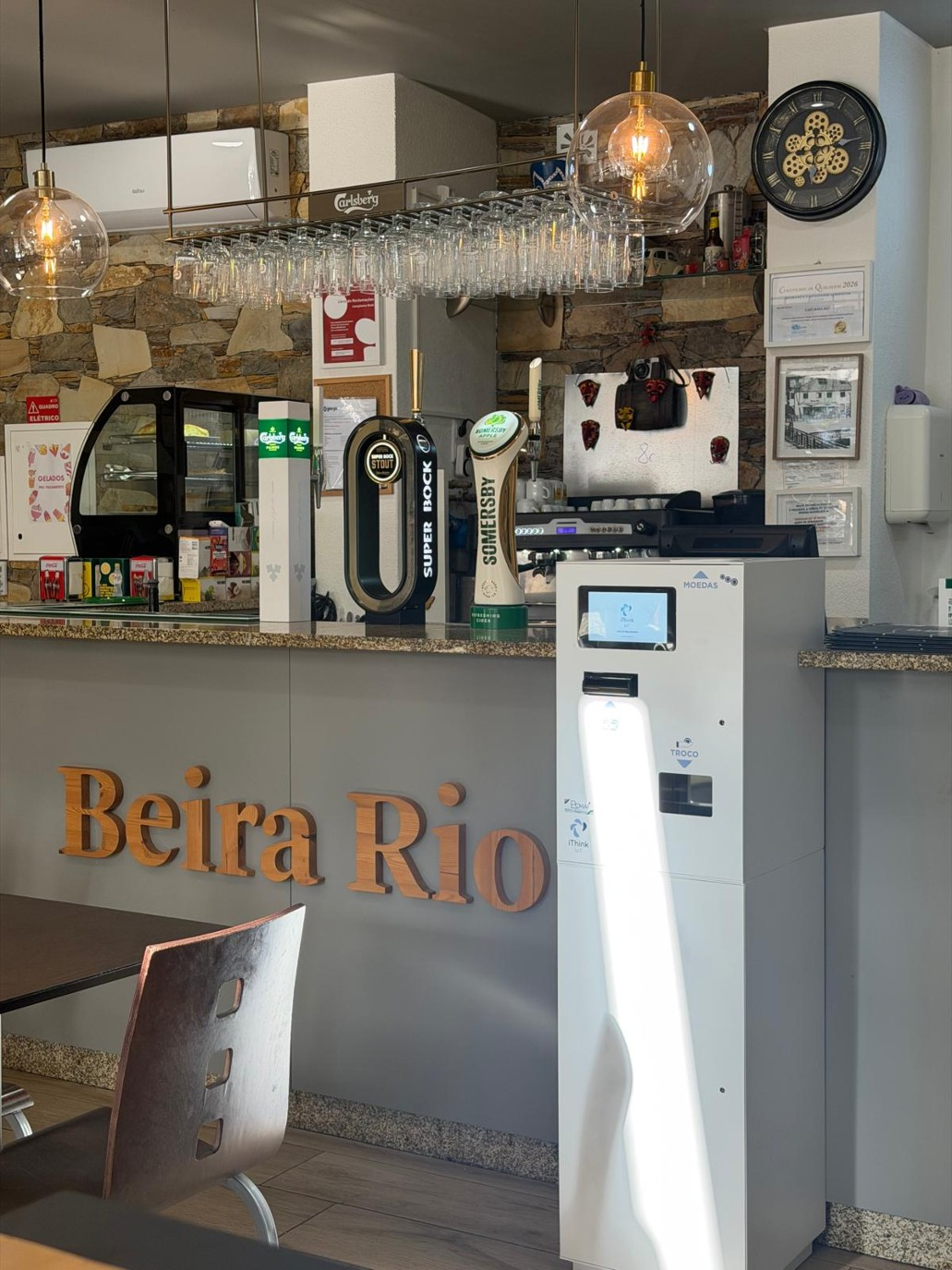 Instalação no Café Beira Rio
